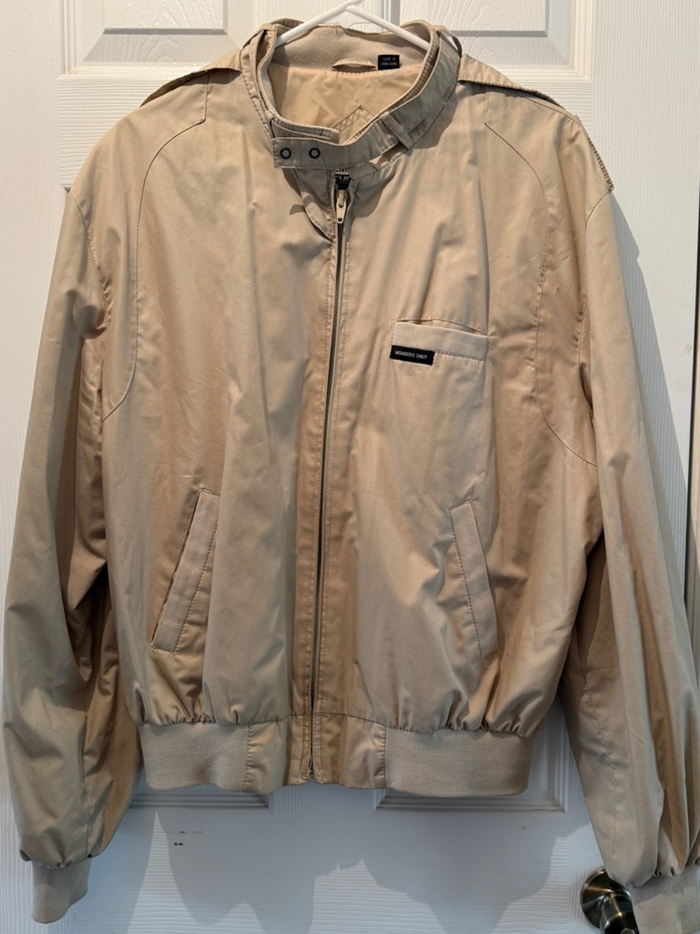 Vintage Members Only Jacket By Europe Craft Men's Size 42 Off White